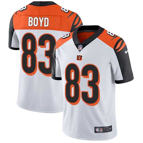 Nike Cincinnati Bengals #83 Tyler Boyd White NFL Vapor Untouchable Limited Jersey,We sell and wholesale Nike Cincinnati Bengals #83 Tyler Boyd White NFL Vapor Untouchable Limited Jersey on line form chian!